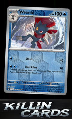 Reverse Holofoil Weavile 014/064 Pokemon Uncommon SV: Shrouded Fable Card NM
