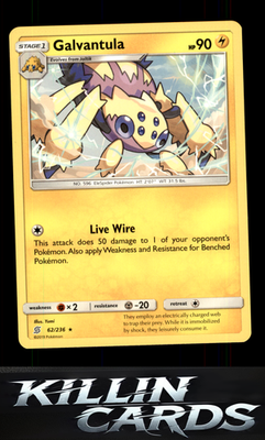Galvantula 62/236 Pokemon Rare SM - Unified Minds Card NM