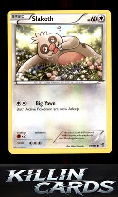 Slakoth 81/111 Pokemon Common XY - Furious Fists Card NM