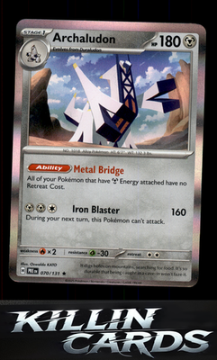 Archaludon 070/131 Pokemon Rare SV: Prismatic Evolutions Card NM