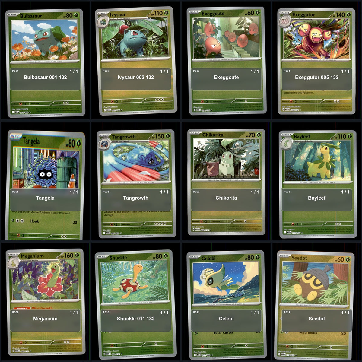 Pokemon TCG ME01: Mega Evolution Reverse Holo Master Set 116 Reverse Holo Card