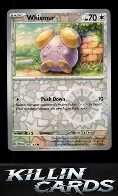 Reverse Holofoil Whismur 148/182 Pokemon Common SV04: Paradox Rift Card NM