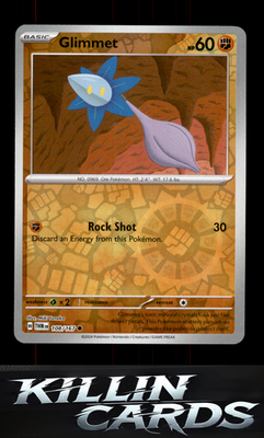 Reverse Holofoil Glimmet 108/167 Pokemon Common SV06: Twilight Masquerade Card N