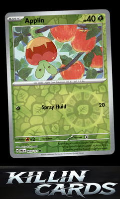 Reverse Holofoil Applin 009/131 Pokemon Common SV: Prismatic Evolutions Card NM