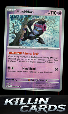 Munkidori 044/131 Pokemon Rare SV: Prismatic Evolutions Card NM