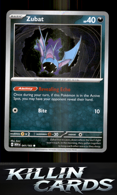 Zubat 041/165 Pokemon Common SV: Scarlet & Violet 151 Card NM