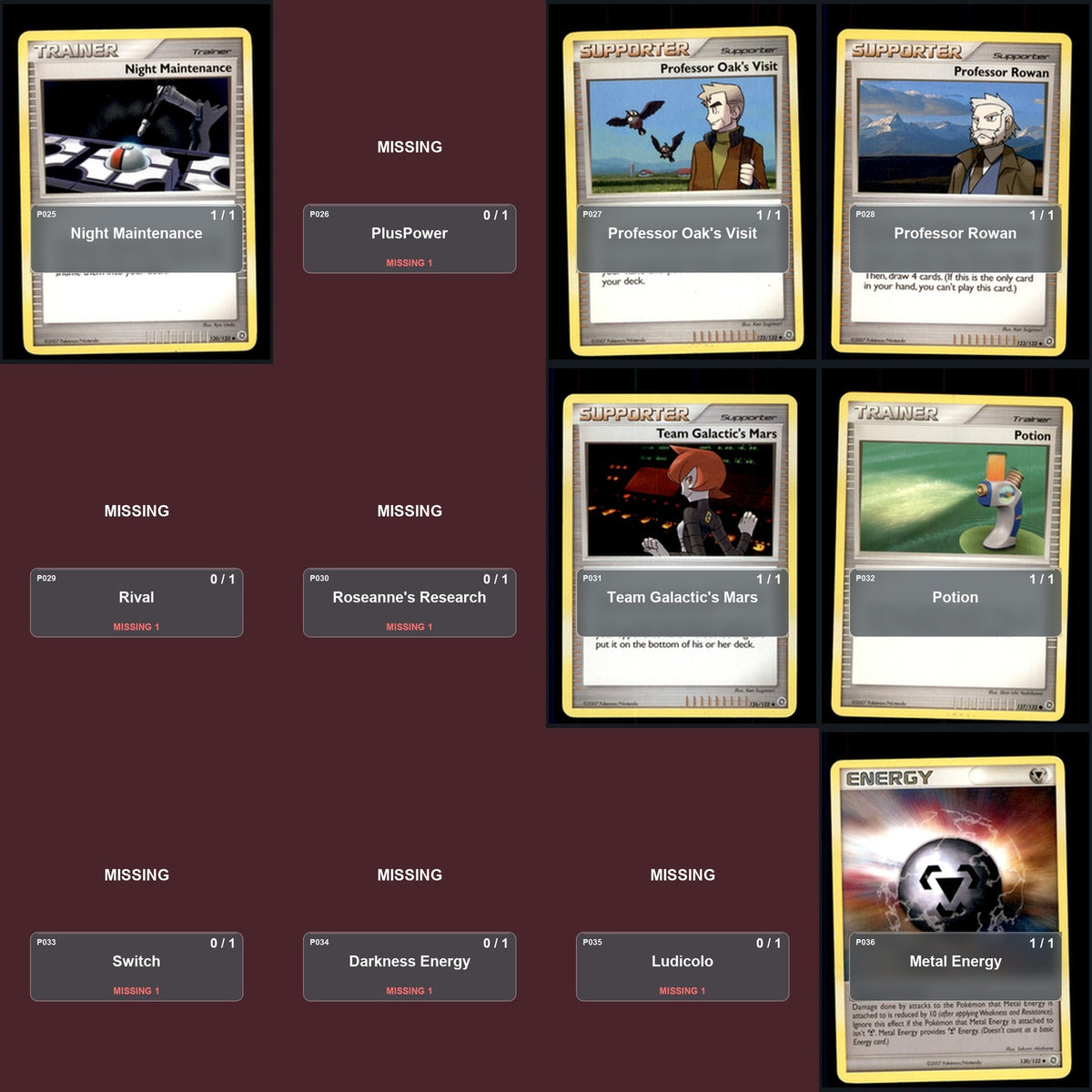Pokemon TCG Secret Wonders C/UC/R Standard Set 33 Cards