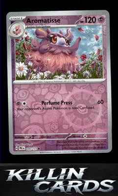 Reverse Holofoil Aromatisse 039/131 Pokemon Common SV: Prismatic Evolutions Card