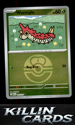Reverse Holofoil Wurmple (Love Ball) 011/217 Pokemon Common ME: Ascended Heroes