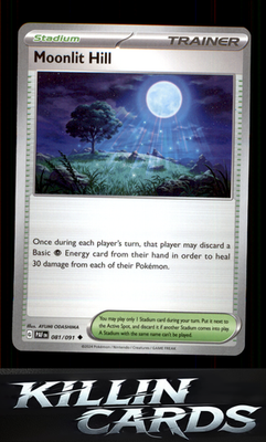 Moonlit Hill 081/091 Pokemon Uncommon SV: Paldean Fates Card NM