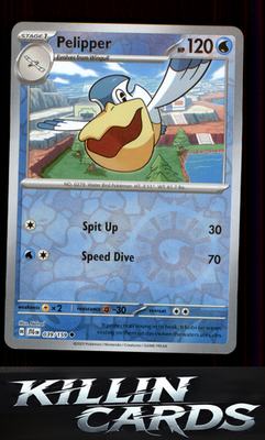 Reverse Holofoil Pelipper 039/159 Pokemon Uncommon SV09: Journey Together Card N