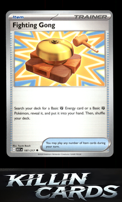 Fighting Gong 187/217 Pokemon Uncommon ME: Ascended Heroes Card NM