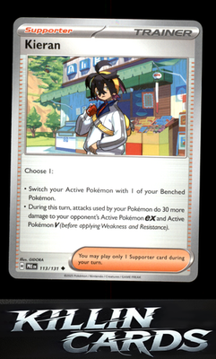 Kieran - 113/131 113/131 Pokemon Uncommon SV: Prismatic Evolutions Card NM
