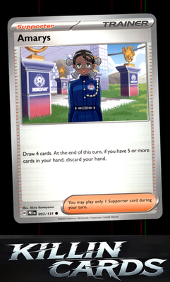 Amarys - 093/131 093/131 Pokemon Common SV: Prismatic Evolutions Card NM