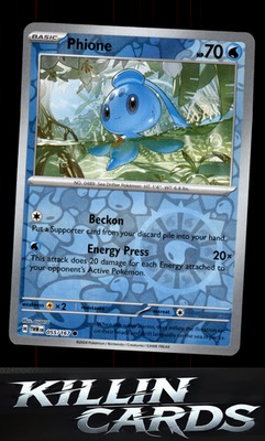 Reverse Holofoil Phione - 055/167 055/167 Pokemon Common SV06: Twilight Masquera