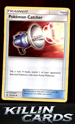 Pokemon Catcher 126/149 Pokemon Uncommon SM Base Set Card NM