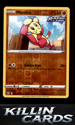 Reverse Holofoil Mienfoo 076/163 Pokemon Common SWSH05: Battle Styles Card NM