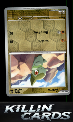 Reverse Holofoil Axew 044/064 Pokemon Common SV: Shrouded Fable Card NM