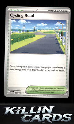Cycling Road 157/165 Pokemon Uncommon SV: Scarlet & Violet 151 Card NM