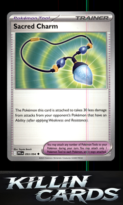Sacred Charm - 093/094 093/094 Pokemon Uncommon ME02: Phantasmal Flames Card NM