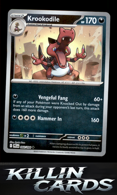 Krookodile 066/094 Pokemon Uncommon ME02: Phantasmal Flames Card NM