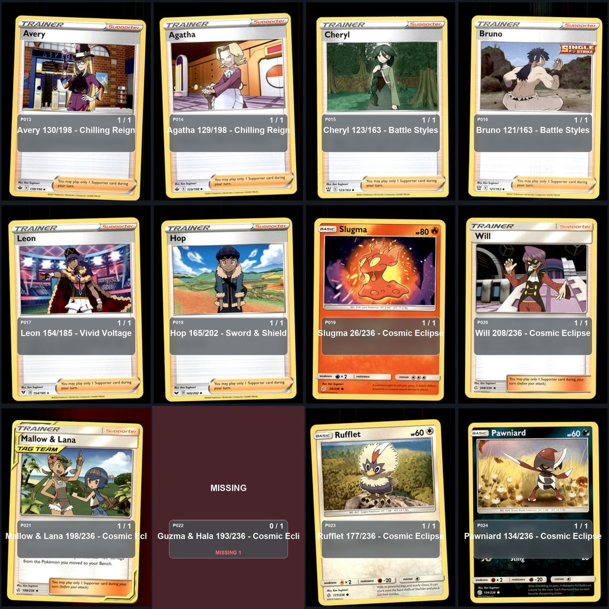 Pokemon TCG Ken Sugimori Artist Collection 89 Cards Lot