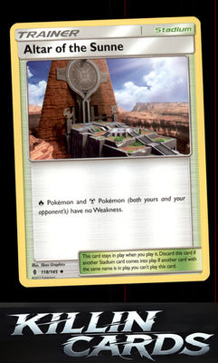 Altar of the Sunne 118/145 Pokemon Uncommon SM - Guardians Rising Card NM