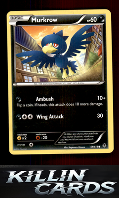 Murkrow 51/119 Pokemon Common XY - Phantom Forces Card LP