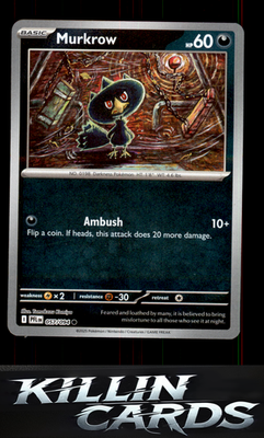 Reverse Holofoil Murkrow 057/094 Pokemon Common ME02: Phantasmal Flames Card NM