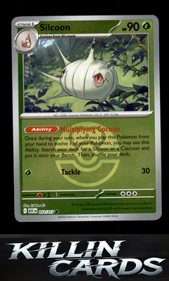 Reverse Holofoil Silcoon (Love Ball) 012/217 Pokemon Common ME: Ascended Heroes