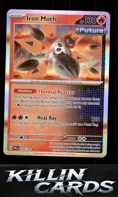 Iron Moth - 028/182 028/182 Pokemon Rare SV04: Paradox Rift Card NM