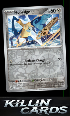 Reverse Holofoil Honedge - 131/182 131/182 Pokemon Common SV04: Paradox Rift Car