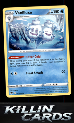 Vanilluxe 047/189 Pokemon Rare SWSH03: Darkness Ablaze Card NM