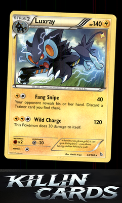 Luxray 34/106 Pokemon Rare XY - Flashfire Card LP