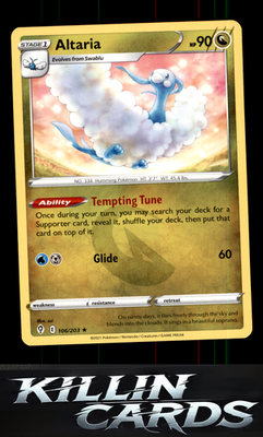 Altaria 106/203 Pokemon Rare SWSH07: Evolving Skies Card NM