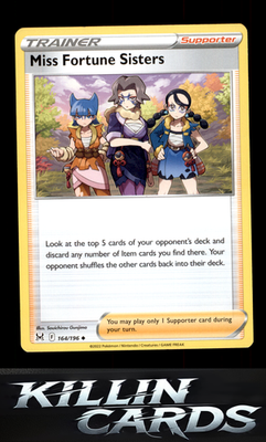 Miss Fortune Sisters 164/196 Pokemon Uncommon SWSH11: Lost Origin Card NM