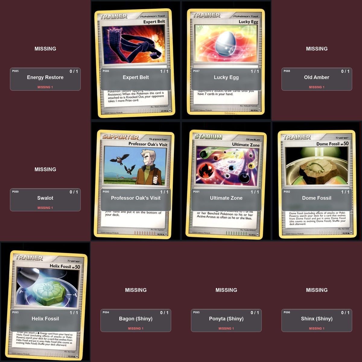 Pokemon TCG Arceus C/UC/R Standard Set 46 Cards