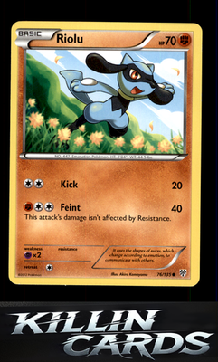 Riolu (76) 76/135 Pokemon Common Plasma Storm Card LP