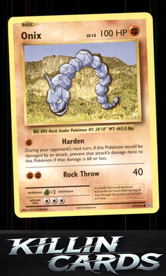Onix 61/108 Pokemon Common XY - Evolutions Card NM