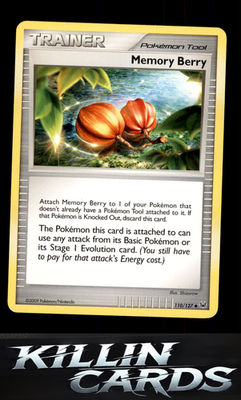Memory Berry 110/127 Pokemon Uncommon Platinum Card LP
