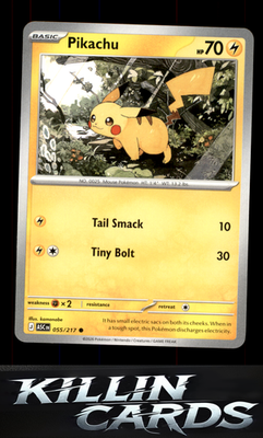 Pikachu 055/217 Pokemon Common ME: Ascended Heroes Card NM