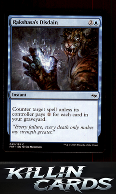 Rakshasa's Disdain 45 Magic C Fate Reforged Card NM