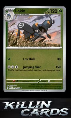 Reverse Holofoil Lokix 010/094 Pokemon Uncommon ME02: Phantasmal Flames Card NM