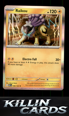 Raikou 048/132 Pokemon Rare ME01: Mega Evolution Card NM