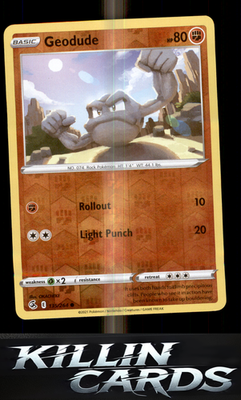 Reverse Holofoil Geodude 135/264 Pokemon Common SWSH08: Fusion Strike Card NM