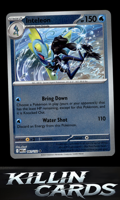 Reverse Holofoil Inteleon - 041/132 041/132 Pokemon Uncommon ME01: Mega Evolutio