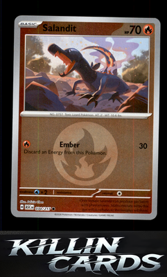 Reverse Holofoil Salandit (Energy Symbol Pattern) 034/217 Pokemon Common ME: Asc