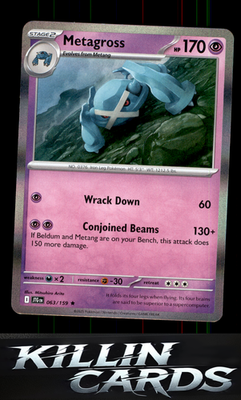 Metagross 063/159 Pokemon Rare SV09: Journey Together Card NM