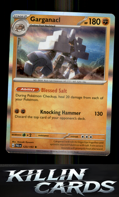 Garganacl 123/193 Pokemon Rare SV02: Paldea Evolved Card NM