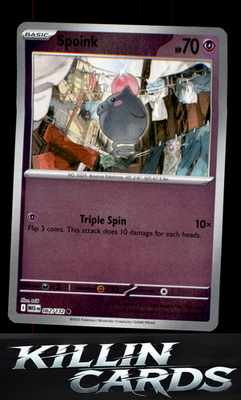 Reverse Holofoil Spoink 062/132 Pokemon Common ME01: Mega Evolution Card NM